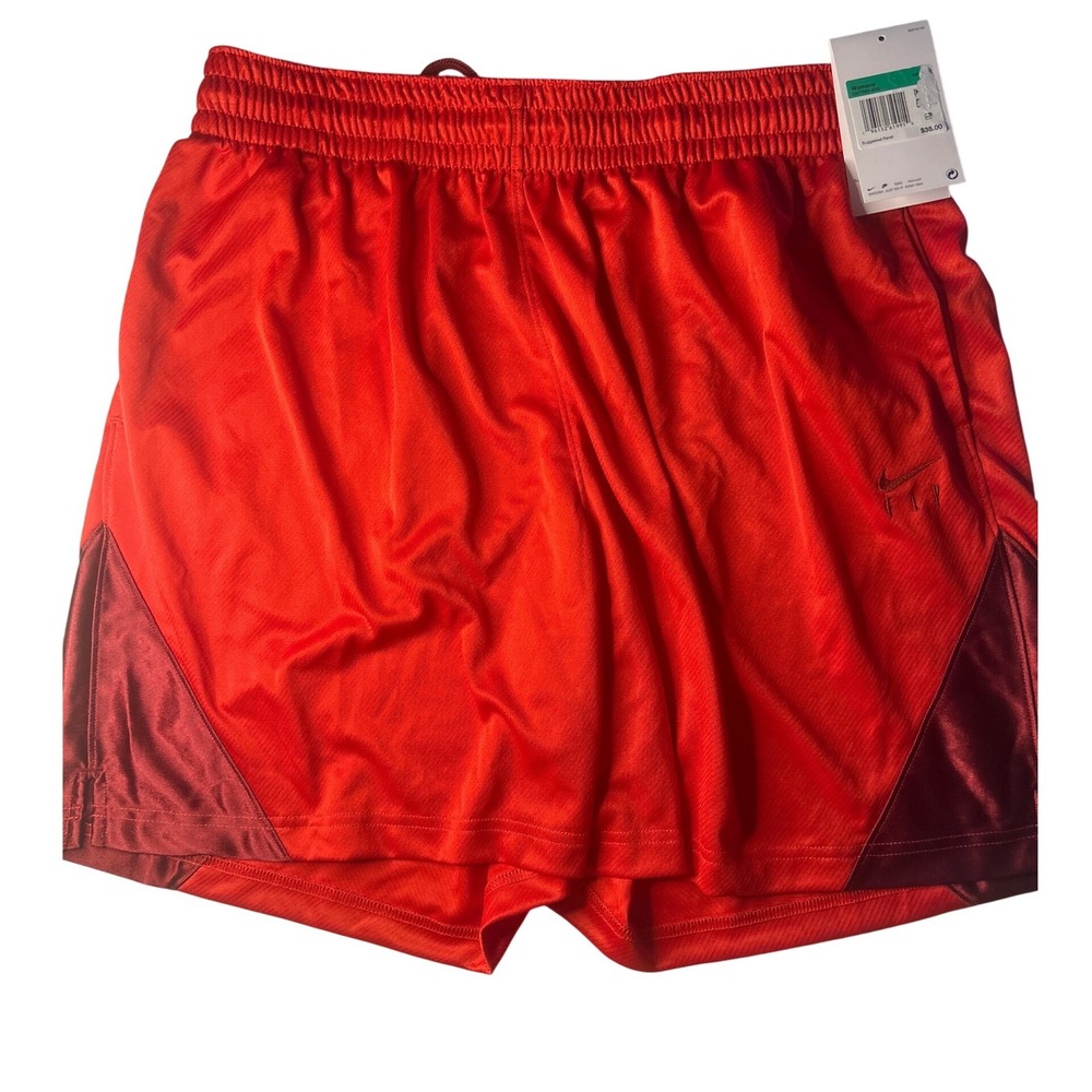 Nike Fly Crossover Basketball Shorts Women XL Red Dri-FIT Mesh DH7363-658 NEW